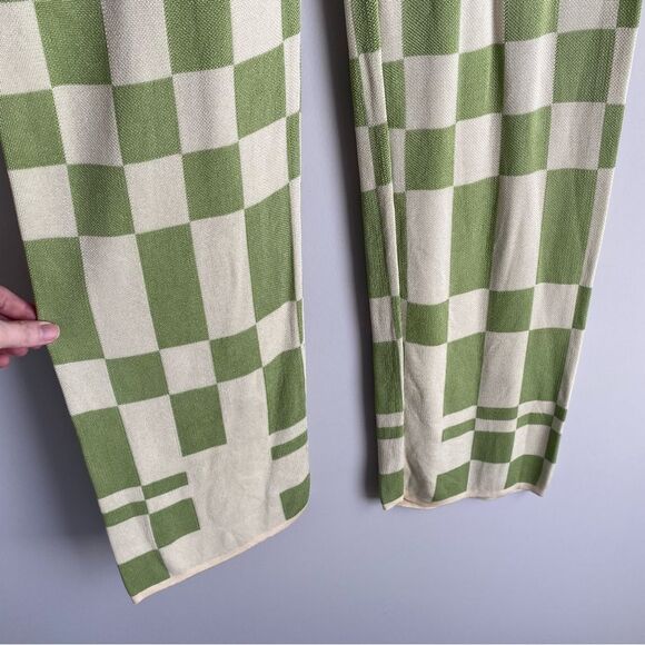 Paloma Wool Puerto Checker Knit Straight Leg Pants - Picture 2 of 6